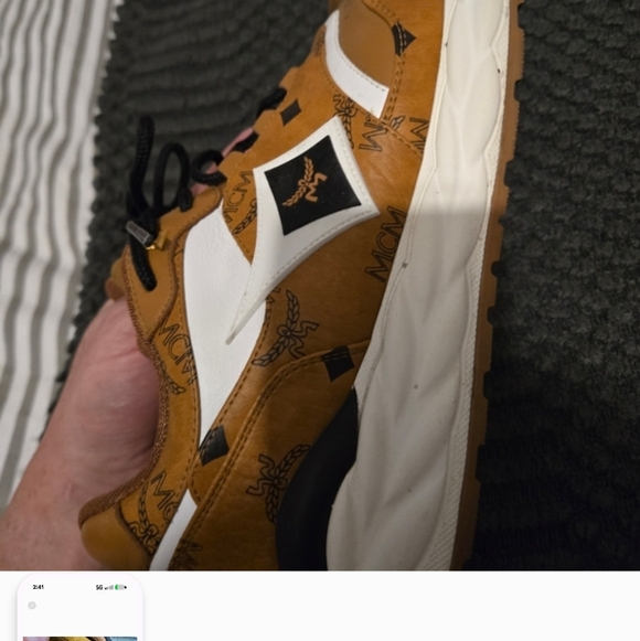 Authentic MCM Skywonder Lo Sneakers Size 12 (1000 Dollar Retail!) Made In Italy - Picture 6 of 6